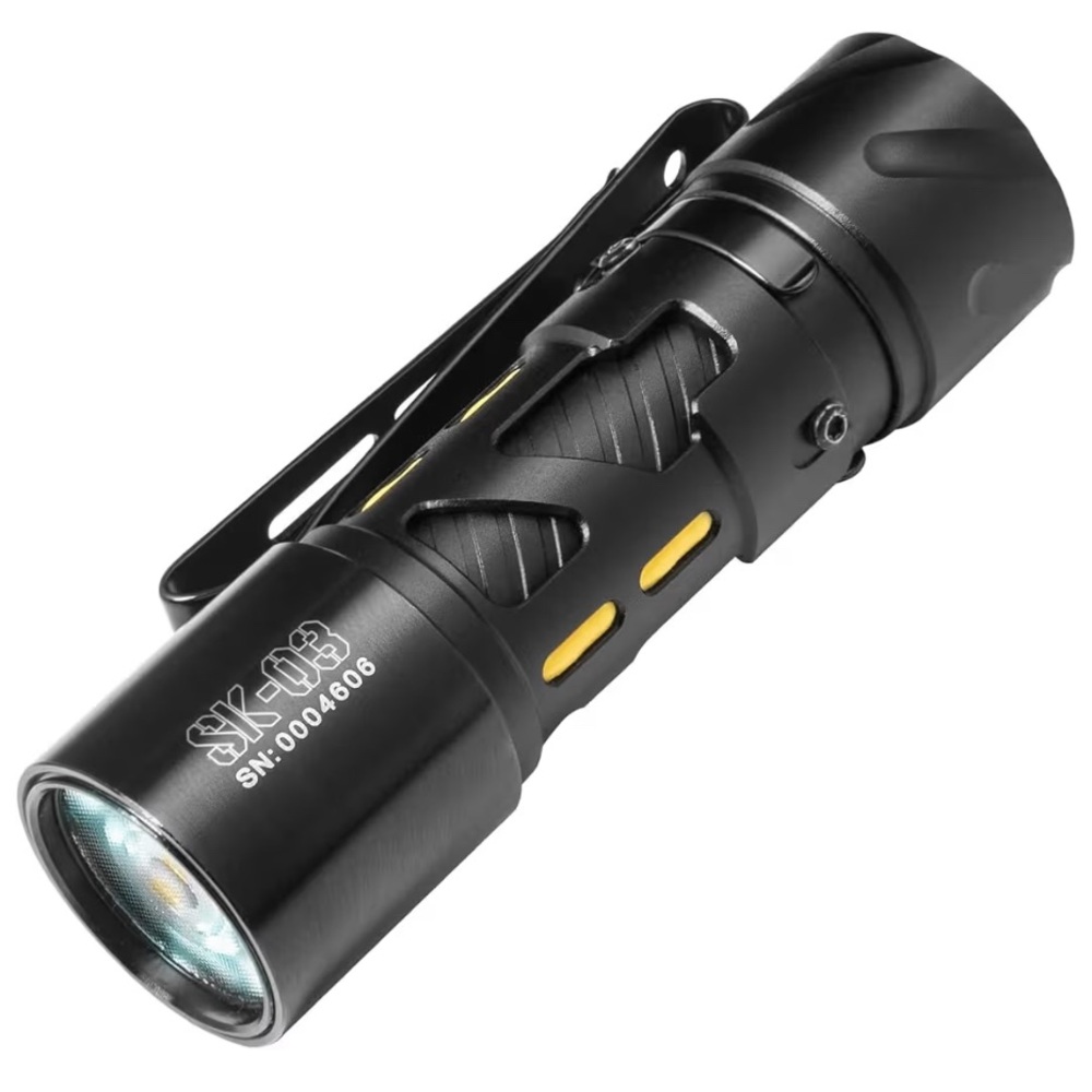 LOOP GEAR SK03 LED Rechargeable Flashlight, AA Rechargeable EDC Flashlight